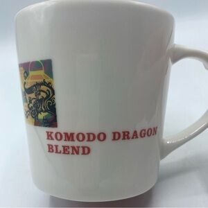 2005 Starbucks Coffee Co. Komodo Dragon Blend Asia 16 Oz Ceramic Mug / Cup Red